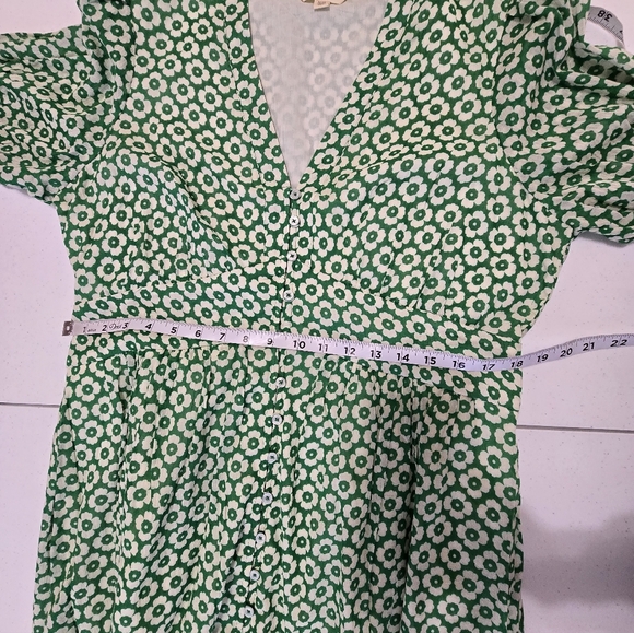 BODEN Elsa Floral Print Midi Dress Green Primrose Women's 14 Cottagecore NWOT - Picture 7 of 12